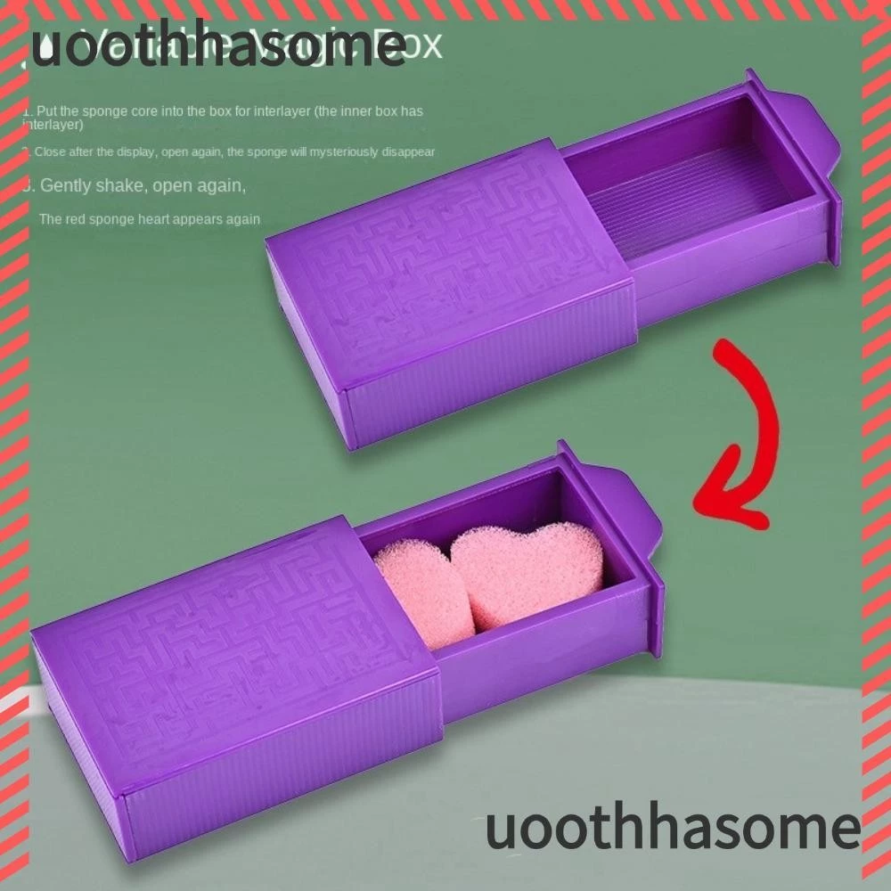 Uoothasome กล่องวิเศษ, กล่องกระจายตัวมายากลพลาสติกประสิทธิภาพเคล็ดลับ, ชุดมายากลสีม่วงวิเศษที่ยอดเยี่ยมสําหรับเด็กวัยรุ่น