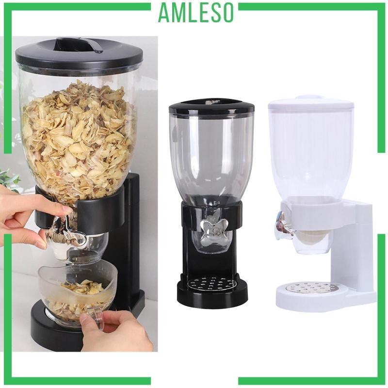 [Amleso] เครื่องจ่ายซีเรียลอาหาร แบบสุญญากาศ สําหรับเคาน์เตอร์ สํานักงาน ห้องเบรกรูม ถั่วแห้ง