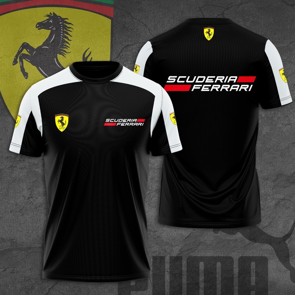 ขายดี! เสื้อยืด พิมพ์ลาย Scuderia F1 Ferrari Racing AOP 3 มิติ สําหรับผู้ชาย