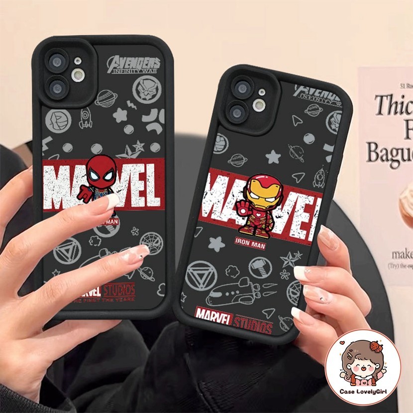 Iron Man OPPO A98 A78 A58 A57 A77S A15 A16 A17 A55 A54 A53 A33 A5S A3S A7 A94 RENO 11 5G กรณีการ์ตูนอะนิเมะ