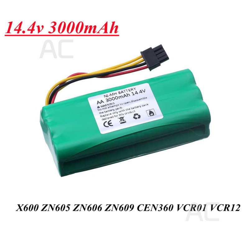 AC 14.4V 3000MAH Ni-MH AA rechargeable battery for Ecovacs Deebot Deepoo X600 ZN605 ZN606 ZN609 Redm