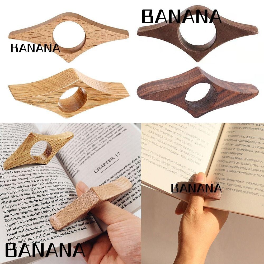 Banana1 ที่คั่นหนังสือนิ้วหัวแม่มือ คุณภาพสูง สําหรับคนรักหนังสือสํานักงาน ที่วางหน้าอ่านหนังสือ แบบมือเดียว