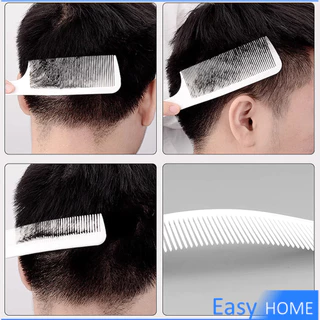 E.H. หวีรองตัดผม ตัดผมชาย หวีตัดรองทรง หวีรูปตัว S ทรงโค้ง แบน Barber Combs