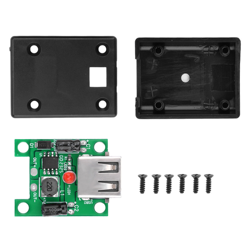 Voktta TZT 5V 2A โมดูลพาวเวอร์แบงค์พลังงานแสงอาทิตย์ ควบคุมแรงดันไฟฟ้า USB 5-22V เป็น 5V พร้อมไฟแสดงสถานะ LED