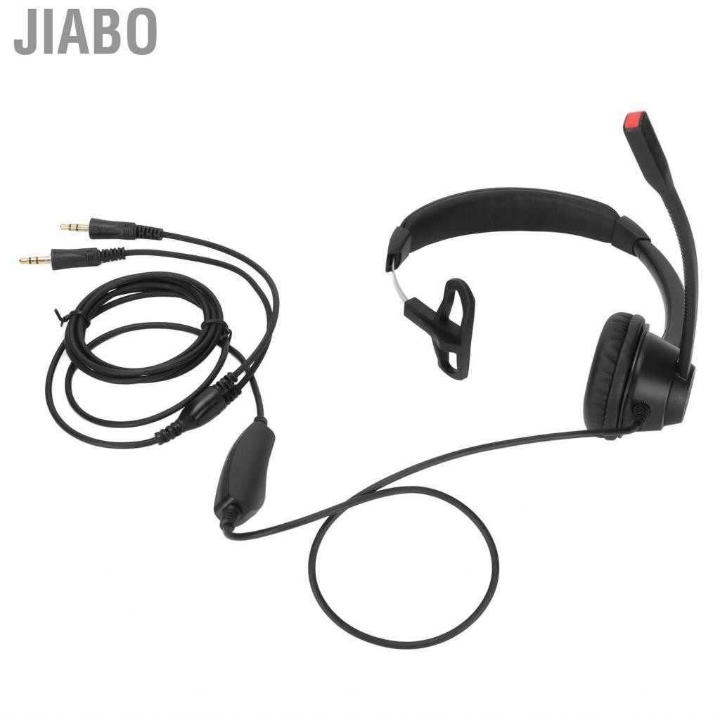 Jiabo ชุดหูฟัง Call Center HD ไมโครโฟนโทรศัพท์เงียบสำหรับการตลาดทางโทรศัพท์