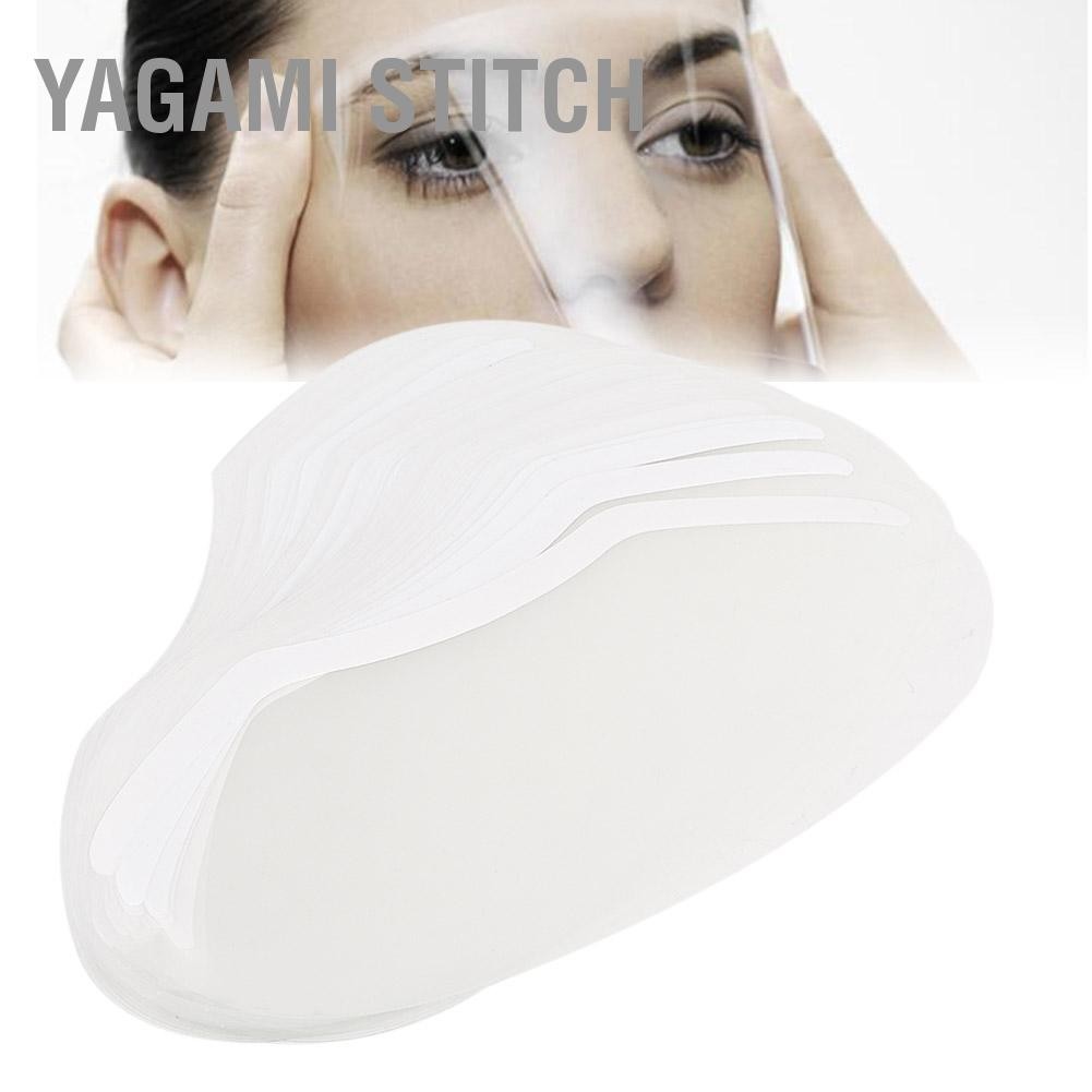 Yagami Stitch 50 ชิ้นใสมืออาชีพตาป้องกันผมใบหน้าปกใบหน้าหน้ากากสำหรับการทำผม