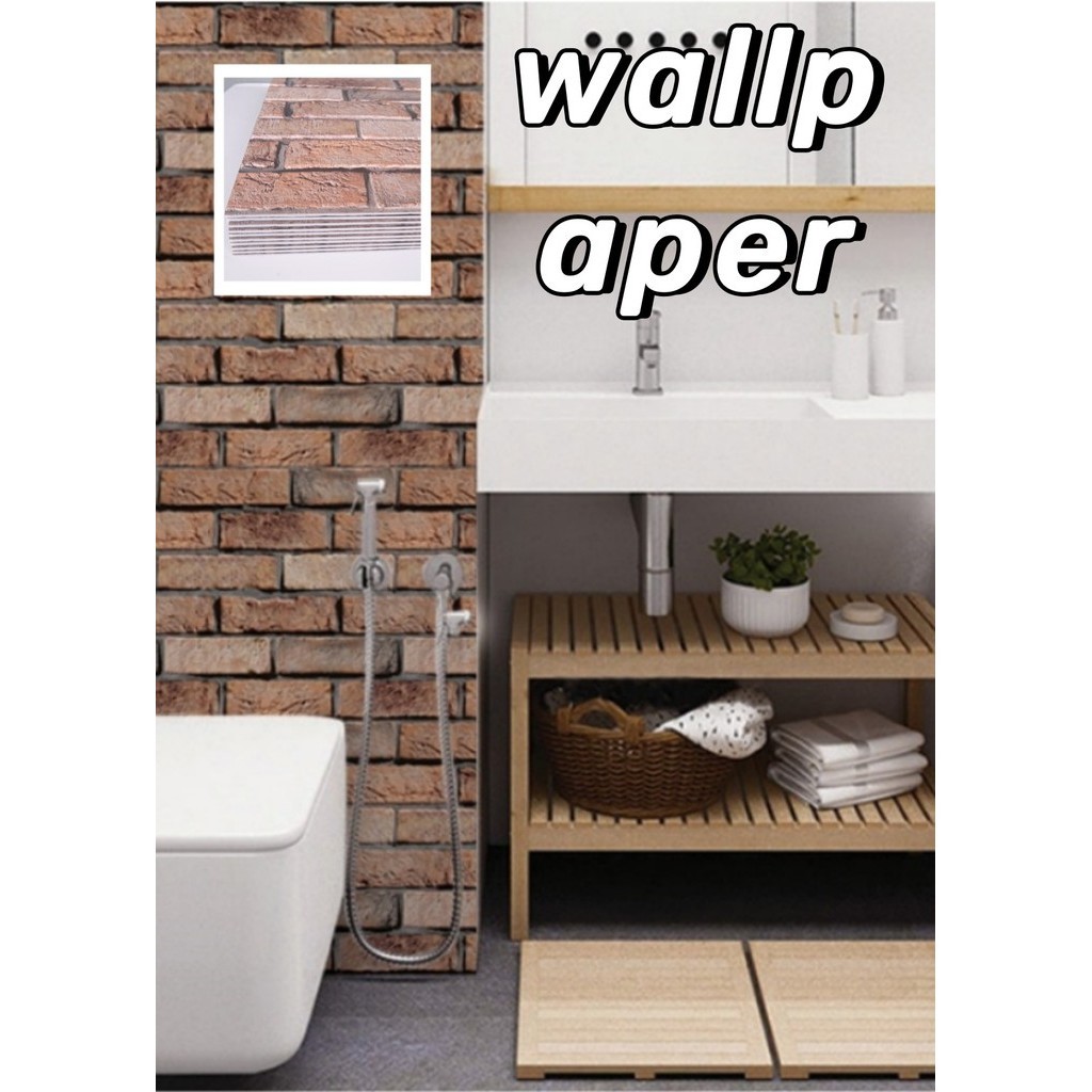 วอลเปเปอร์ลายกระเบื้อง วอลเปเปอร์ติดผนังลายต่างๆ วอลเปเปอร์ติดผนัง 3d wallpaper