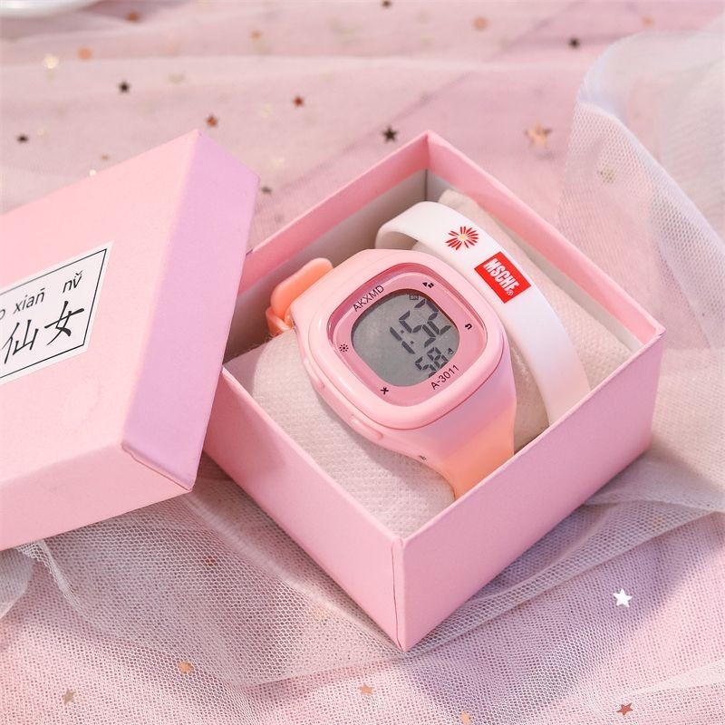 แฟชั ่ นใหม ่ นาฬิกาอิเล ็ กทรอนิกส ์ สําหรับเด ็ กนักเรียนวัยรุ ่ น High-looking Luminous กันน ้ ํากีฬานาฬิกาดิจิตอลสําหรับเด ็ กชายและเด ็ กหญิง