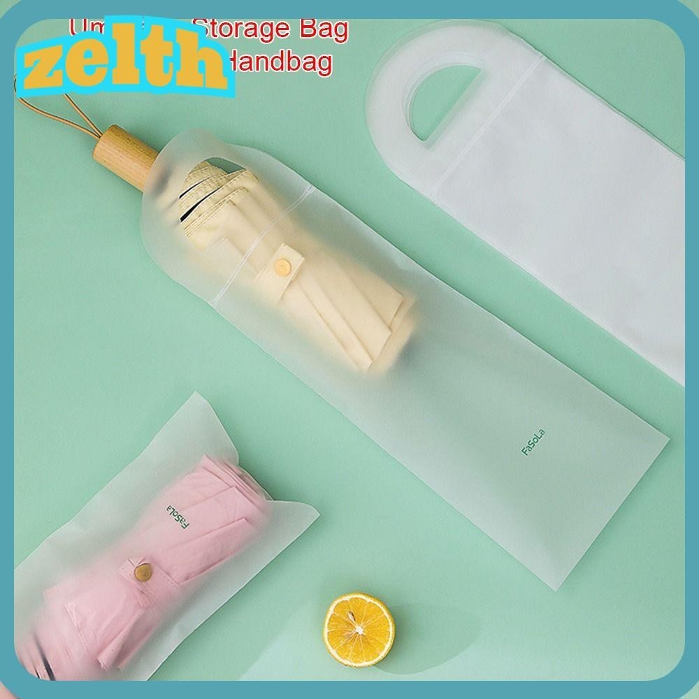 Zelth ถุงพลาสติกใส เนื้อแมตต์ กันน้ํา กันรั่ว ใช้ซ้ําได้ สําหรับจัดเก็บร่ม 10 ชิ้น ต่อแพ็ค