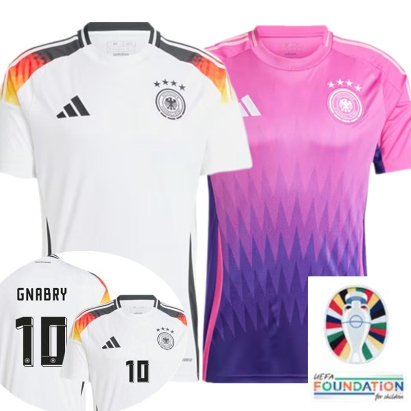 เสื้อกีฬาแขนสั้น ลายทีมชาติฟุตบอล EURO Germany 2024 ชุดเหย้า สําหรับผู้ชาย
