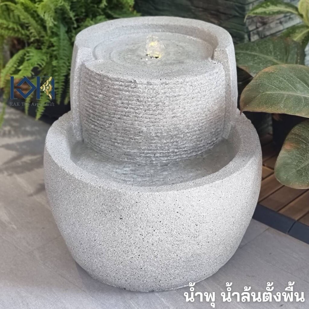 น้ำพุน้ำล้นตั้งพื้น รุ่นรหัสสินค้า2217 เหมาะสำหรับตกแต่งบ้าน ที่ทำงานเสริมฮวงจุ้ย เพิ่มพูลทรัพย์โชคลาภ เงินทองไหลมาเท...