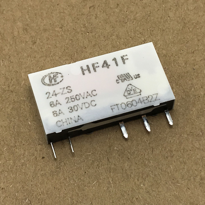 โมดูลโมดูลรีเลย์บางเฉียบ Hongfa HF41F-024-ZS 41F-1Z-C2-1 24V PLC-RSC