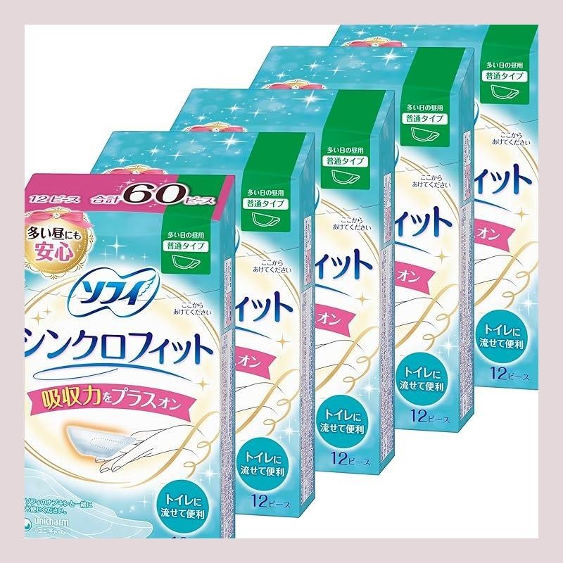 Bulk purchase: Sofy Synchrofit 12 pieces x 5 packs (Unicharm Sofy)