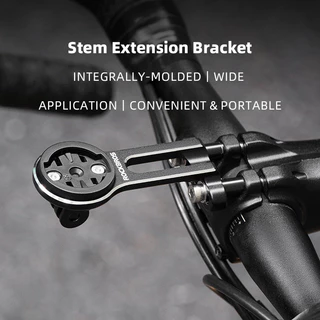 【TH Delivery】ROCKBROS Speedometer ขยายวงเล ็ บแบบบูรณาการอลูมิเนียมอัลลอยด ์ Handlebar Stand Mount Holder สําหรับ Garmin Wahoo Bryton