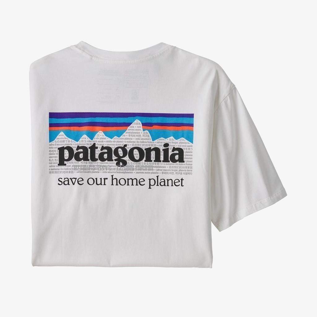 2024 เสื้อยืดแขนสั้น พิมพ์ลายโลโก้ภูเขา Patagonia แฟชั่นฤดูร้อน สําหรับผู้ชาย และผู้หญิง