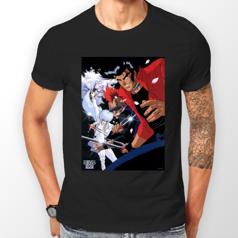 เสื้อยืดมังงะอนิเมะ Cyber City Oedo 808