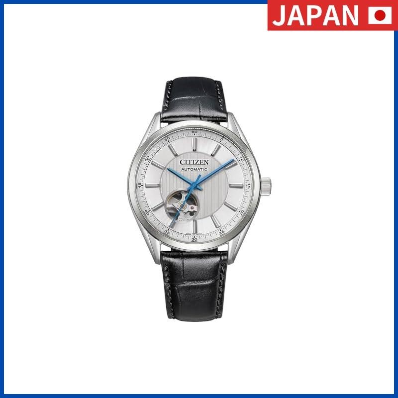 [Citizen] Automatic Mechanical Watch Waterproof Silver Open Heart NH9111-11B Men's Black from Japan