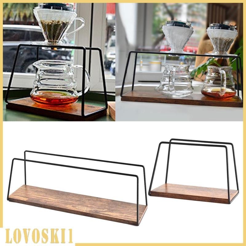 [Lovoski1 ] Espresso Pour Over Dripper Stand ฐานไม ้ อุปกรณ ์ เสริมรูปลักษณ ์ ที ่ หรูหรา