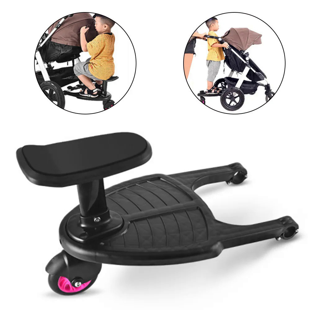 Fashion Children Stroller Pedal Adapter Second Child Auxiliary Trailer Twins Scooter Hitchhiker Kids Standing Plate with