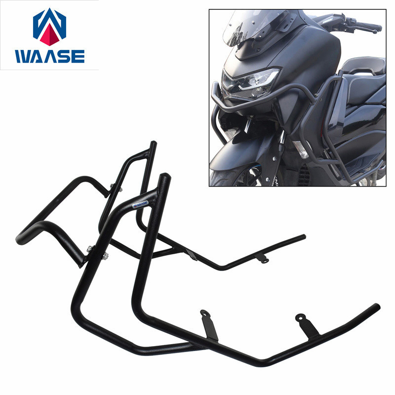WaaseสําหรับYamaha N-MAX NMAX 155 2020 2021 2022 เครื่องยนต์กันชนGuard Frash Stunt Cage Crash Barเคร