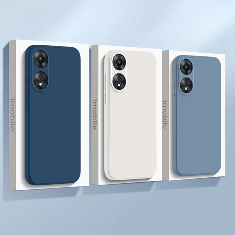 เคส OPPO A60 A58 4G Quadrilateral มุมขวาโทรศัพท ์ softcase ความรู ้ สึกสูงหยัก softcase ซิลิโคนเคสโทรศัพท ์ ฝาครอบ