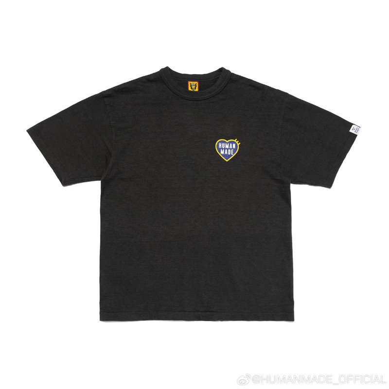 เสื้อยืดผ้าฝ้ายสำหรับผู้ชายและผู้หญิง ออกแบบแฟชั่นขนาดใหญ่ มีการพิมพ์ลายข้อความและหัวใจที่ด้านหลัง