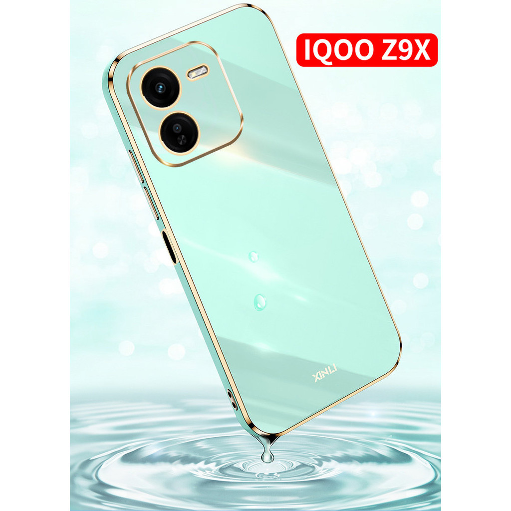 สําหรับ Vivo IQOO Z9 X Z9X Turbo 5G 2024 เคสโทรศัพท์สีทึบ