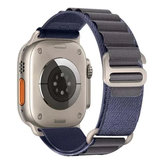 Alpine Strap Band สร้อยข้อมือไนลอนสําหรับ Apple Watch 44/40/49/45 มม.41 มม.38 มม.42 มม.Iwatch Ultra 2 Series 9 3 4 5 6 7 8 SE