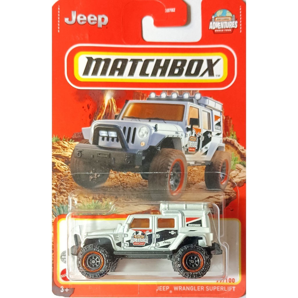Matchbox MATCHBOX Jeep WRANGLER Off-Road Rally Car สีขาว WRANGLER 99 22F