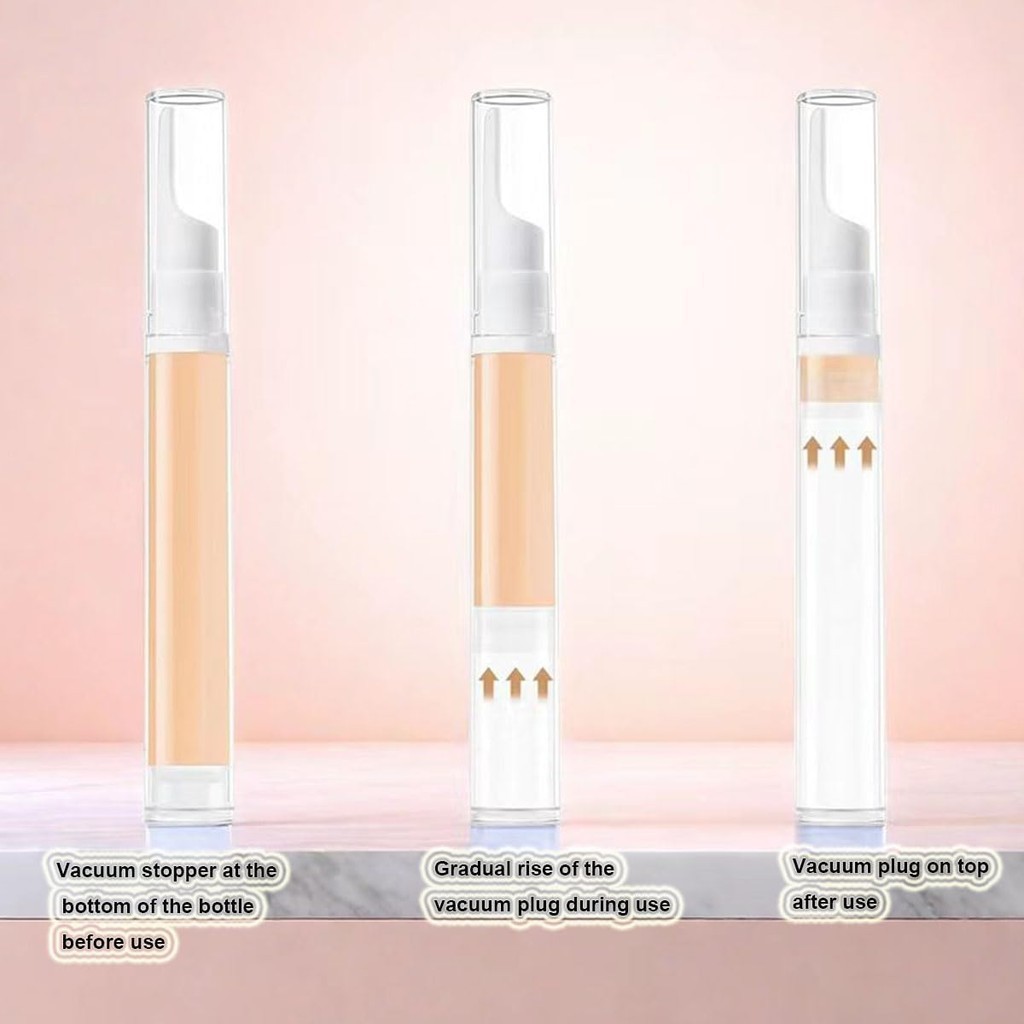 5/10/15ml Liquid Foundation Travel Bottle เครื ่ องสําอางครีมบํารุงรอบดวงตาขวดสูญญากาศแบบพกพา Mini Travel ขวดรีฟิล