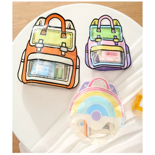 ถุงซิปกันลม ก้นตั้งได้ ลายกระเป๋าเป้ S0289 ถุงซิปใส่ขนม คอนเฟล็ก คุ๊กกี้ ถุงแฟชั่น บรรจุภัณฑ์ขนม