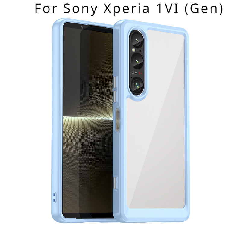 สําหรับ Sony Xperia 1 VI, 10 VI ( 6Gen) Case ELVEV คุณภาพสูง PC TPU ฝาครอบป ้ องกันโปร ่ งใส