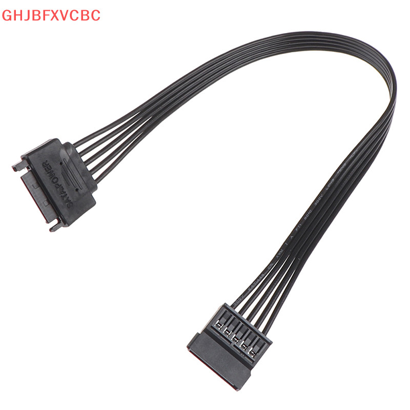 Zhechuiaa.th 30CM SATA 15pin ชายกับหญิงสายไฟ hdd ssd power supply cable ราคาไม ่ แพง