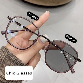 Anti Radiation Photochromic Graded Eyeglasses TR Anti Blue Light Women Men Eyewear Myopia Glasses