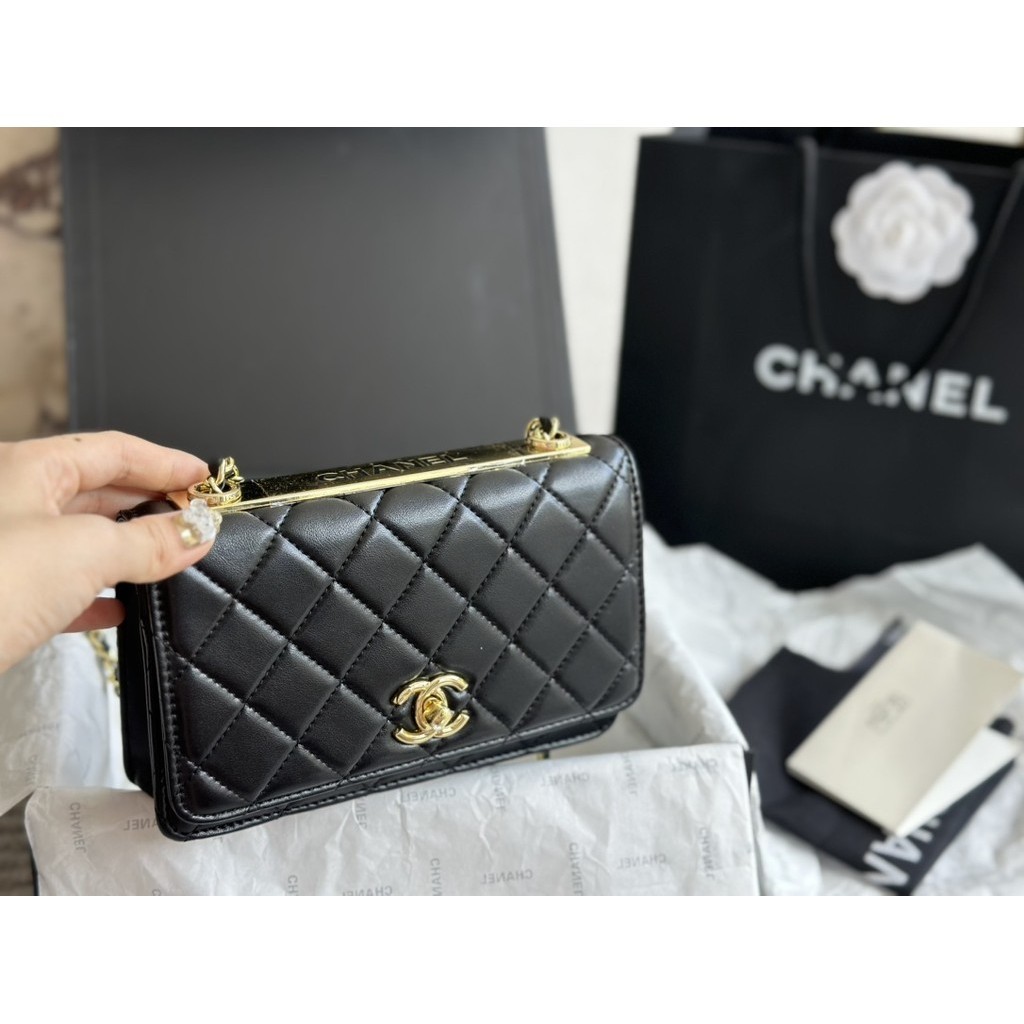 Chanel 19 Trend Woc Wealth Bag Small Lambskin Chain Bag Women 's Shoulder Bag 291002