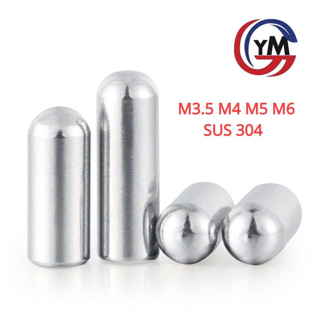 [ Ymh1] หมุดพิน ปิ๊น สลัก แกนเดือย สแตนเลส 304 กลม / Solid Parallel / Dowel Pins SUS304 M3.5M4M5M6