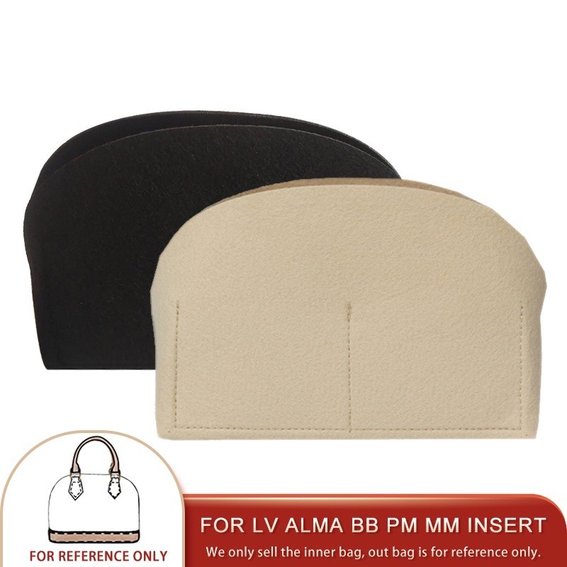 For Alma BB PM MM Bag Insert Organizer Makeup Small Handbag Organize Inner Purse Portable Cosmetic bing Shell Bag Organi