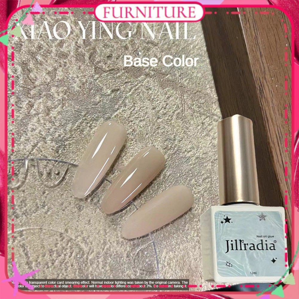 ♕ Jillradia ฐานสีเล็บเจลน้ำแข็งโปร่งใส NUDE สีฤดูใบไม้ผลิฤดูร้อน Phototherapy กาวเล็บปาร์ตี้เทศกาลเล็บสำหรับเล็บ Shop 10ml เฟอร์นิเจอร์