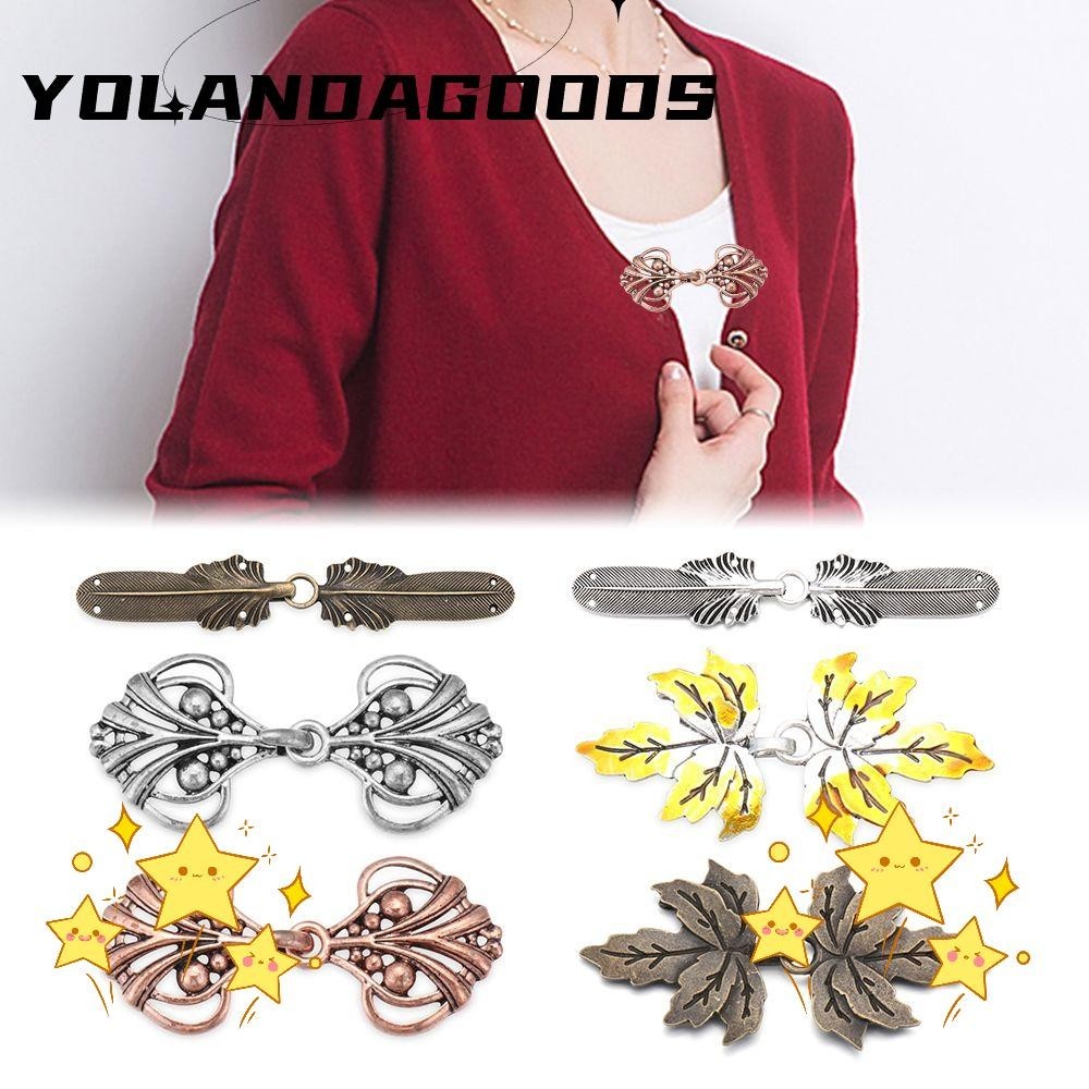 Yola คาร ์ ดิแกนคลิป Charm ของขวัญแฟชั ่ นเย ็ บ Retro คลิป Clasps