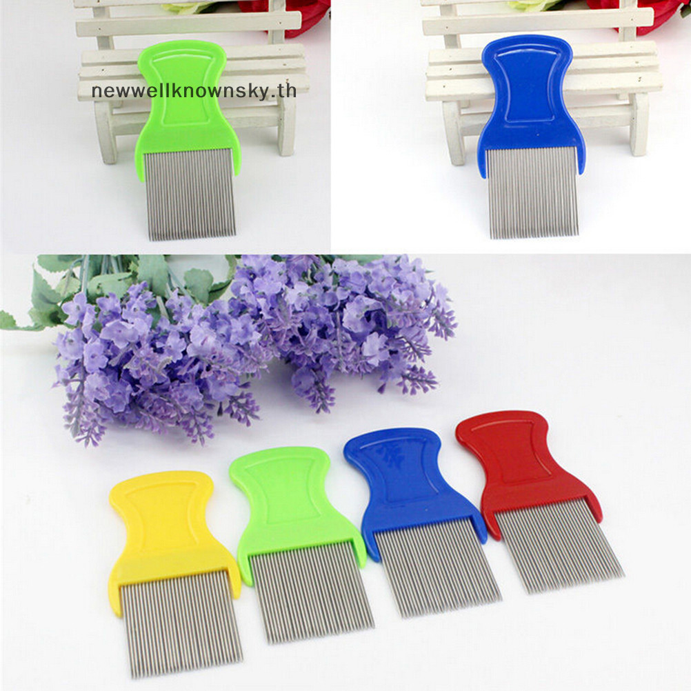 ใหม ่ ร ้ อน Anoplura หมัดหวี Cootie สแตนเลสเหาหวีสําหรับเด ็ กหวีหมัด SKY