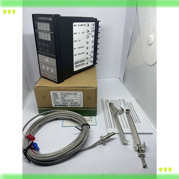 REX-C400 FK07-M พร้อมสายวัดอุณหภูมิ เครื่องควบคุมอุณหภูมิ 0-1300องศา 240VAC ขนาดจอ 48*96mm OUTPUT:Relay และssr