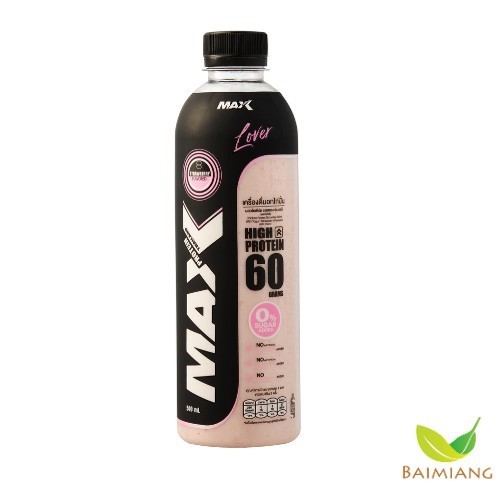 MAX PROTEIN รสสตอเบอรี่โยเกิร์ต อกไก่ปั่นพร้อมดื่ม ขนาด 500 มล. (03815) - IEL
