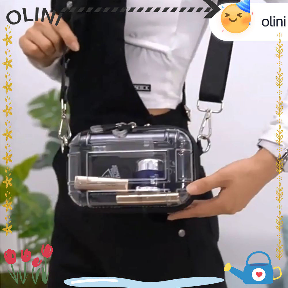 Olini กระเป๋าสะพายข้าง, กระเป๋าสะพาย PC กันน้ํา, กระเป๋าโท้ตช้อปปิ้งสําหรับเดินทางแบบใส ABC