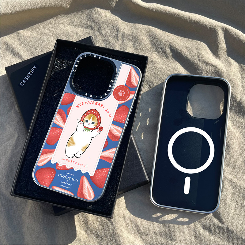 Casetify X Lets Jam Together แม่เหล็กดูด Matte Black & Silver Electroplated Casing Apple IPhone 15 14 13 12 Pro Max Hard Back Case Cover พร้อมกล่องแกะสลักโลโก้