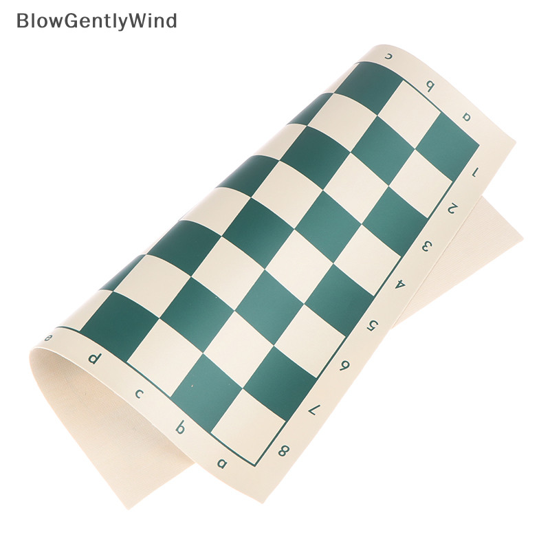 Blowgentlywind 1 PC PVC หนังหมากรุก 34.5 ซม.แบบพกพา Soft Rollable ทนทานกระดานหมากรุก BGW