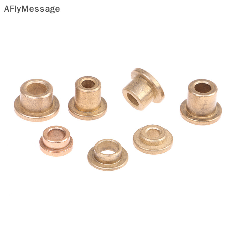 Afl 5 ชิ้น Flanging Self-Lubricag แบริ่งผงโลหะน้ํามันทองแดง Bushing คู่มือแขน Stepped หน้าแปลนฮาร์ดแวร์ TH