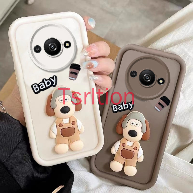 เคส redmi a3 เคสโทรศัพท ์ สุนัข 3D Headmaster สําหรับเคส redmi a3 น ่ ารัก