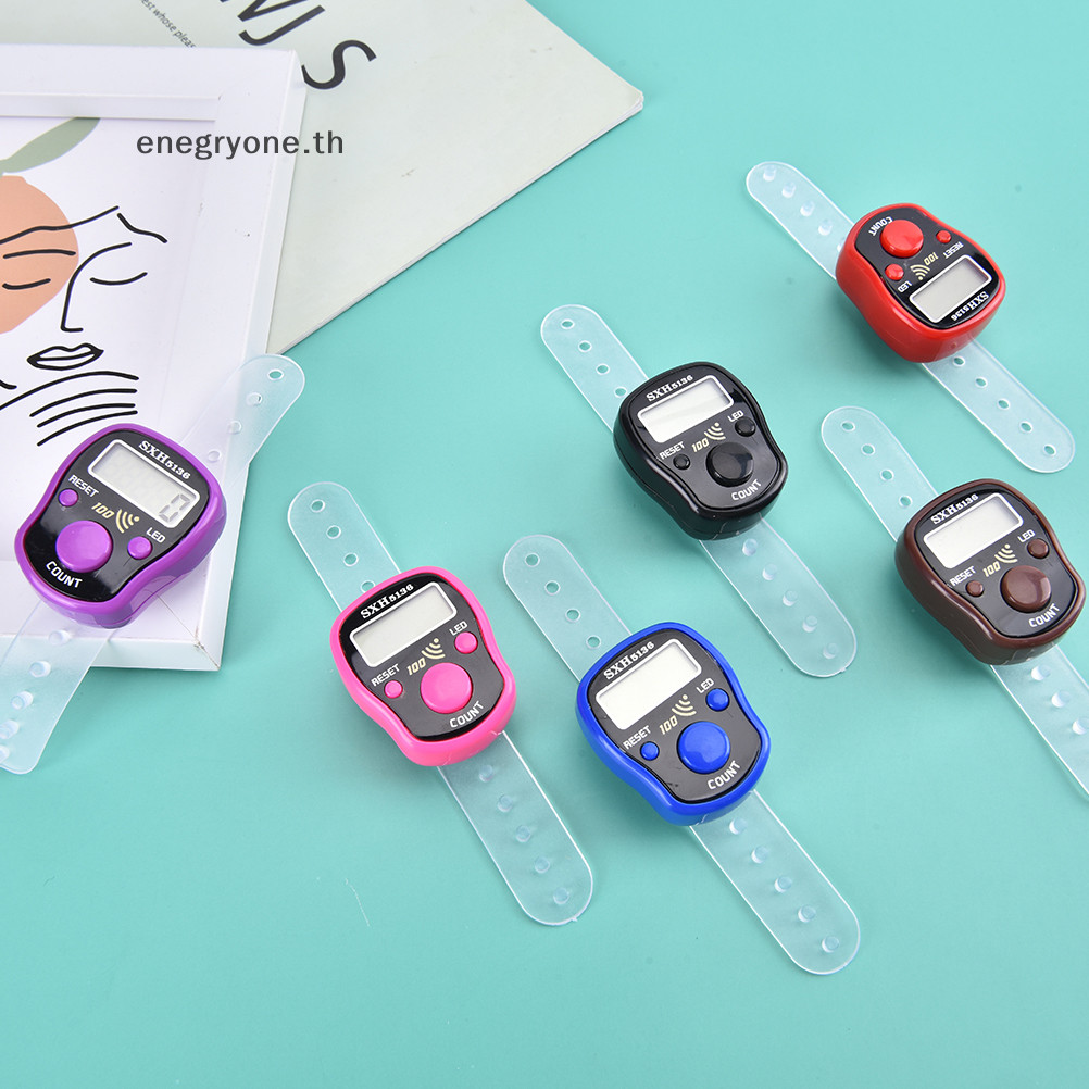 Hot & Best Stitch Marker Row Hand Tally Finger Counter LCD จอแสดงผลดิจิตอลไฟฟ ้ า