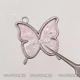High-End Silver Letter สติกเกอร์ diy ตกแต่งสติกเกอร์เล็บสติกเกอร์ Blogger สไตล์เดียวกัน 3d สามมิติ Goo การ์ดอีพ็อกซี่จี้ตกแต่ง