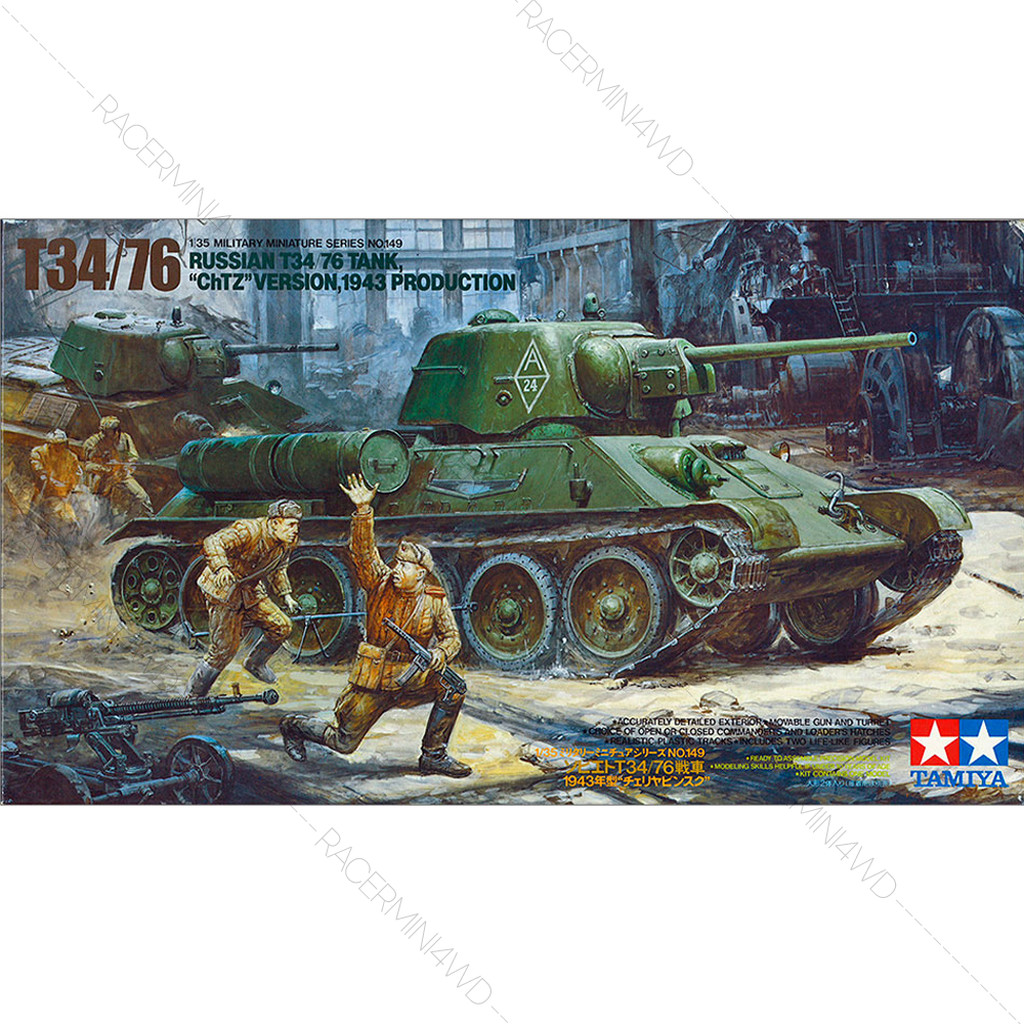 TAMIYA 35149 Model Kit 1/35 Russian T34/76 "ChTZ"